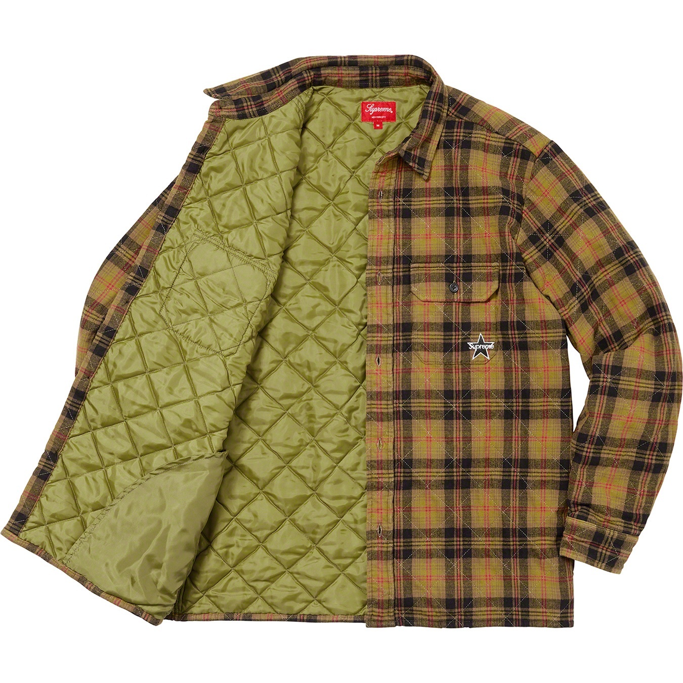 Quilted Plaid Flannel Shirt view 11